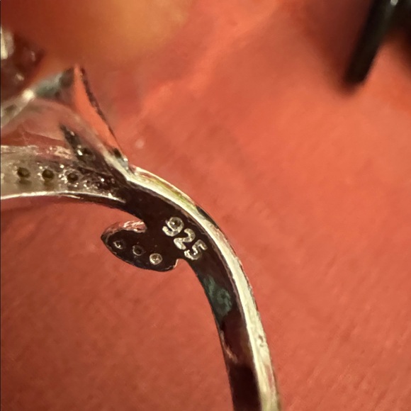 Sterling 925 Simulated Diamonds Fleur de Los Blossom - Picture 8 of 9